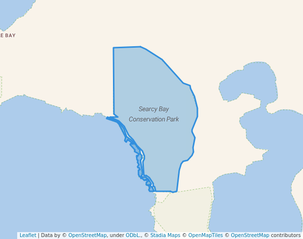 walking in Searcy Bay Conservation Park map in Sceale Bay
