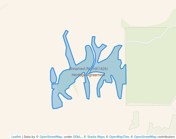 walking in Unnamed (No.HA1426) Heritage Agreement map in Myponga