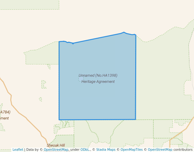walking in Unnamed (No.HA1398) Heritage Agreement map in Iron Knob