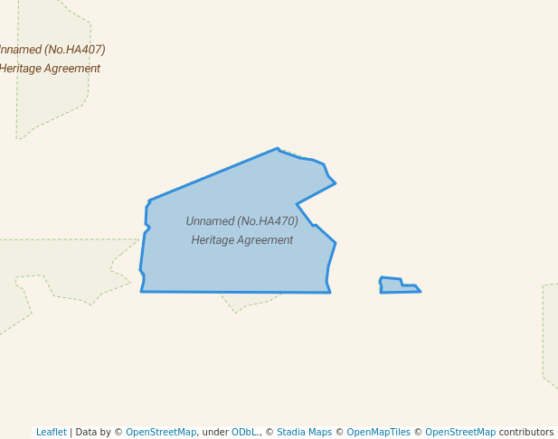 walking in Unnamed (No.HA470) Heritage Agreement map in Karte