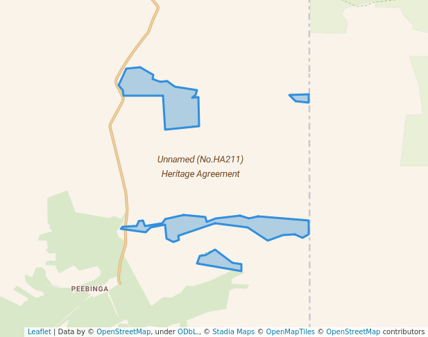 walking in Unnamed (No.HA211) Heritage Agreement map in Karte