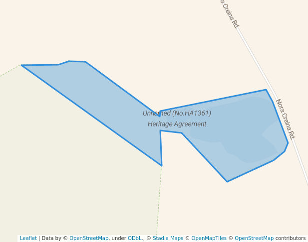 walking in Unnamed (No.HA1361) Heritage Agreement map in Bray