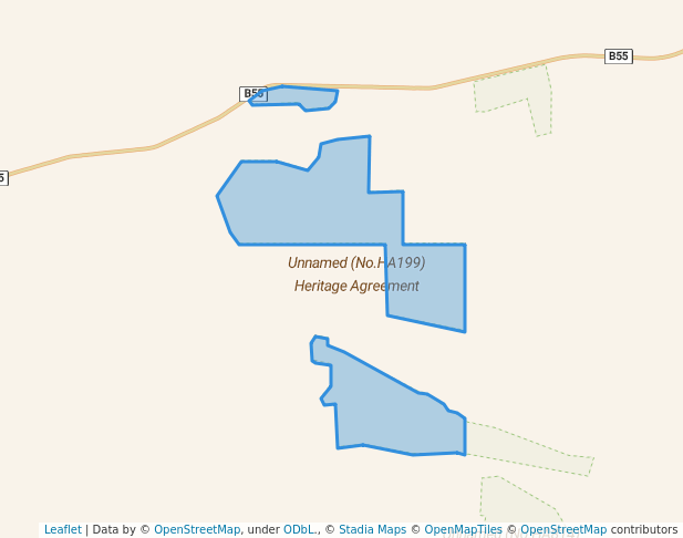 walking in Unnamed (No.HA199) Heritage Agreement map in Maggea