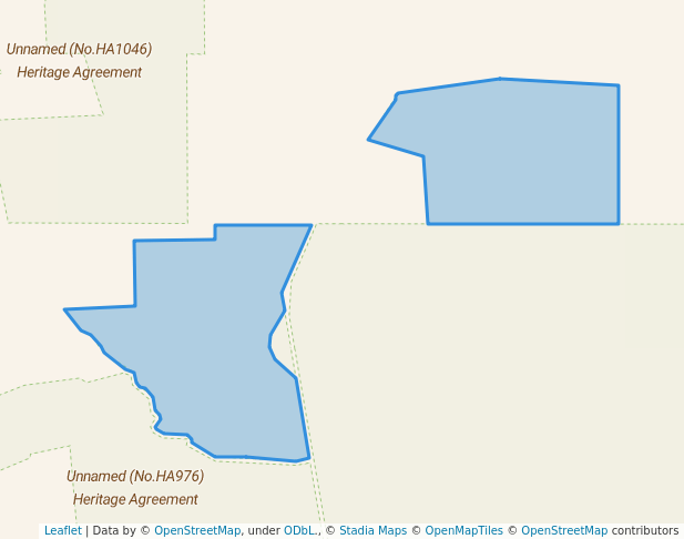 walking in Unnamed (No.HA166) Heritage Agreement map in Maggea
