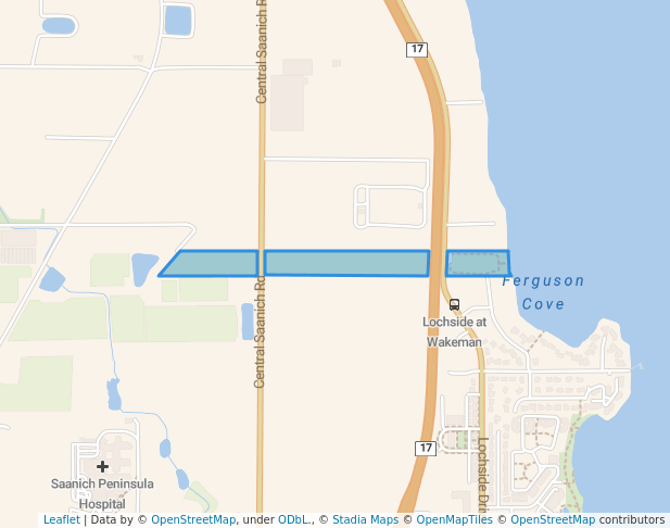 walking in Newman Park map in Saanichton