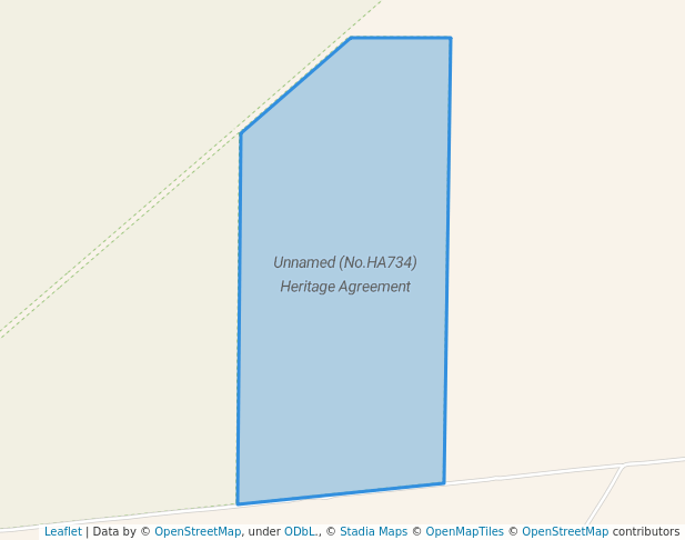 walking in Unnamed (No.HA734) Heritage Agreement map in Sedan