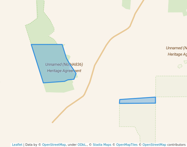 walking in Unnamed (No.HA836) Heritage Agreement map in Field