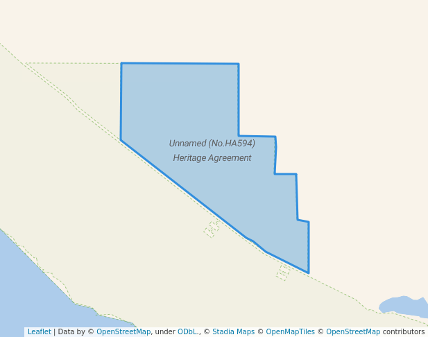 walking in Unnamed (No.HA594) Heritage Agreement map in Penong