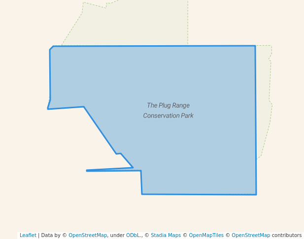 walking in The Plug Range Conservation Park map in Cowell