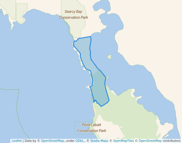walking in Unnamed (No.HA1133) Heritage Agreement map in Sceale Bay