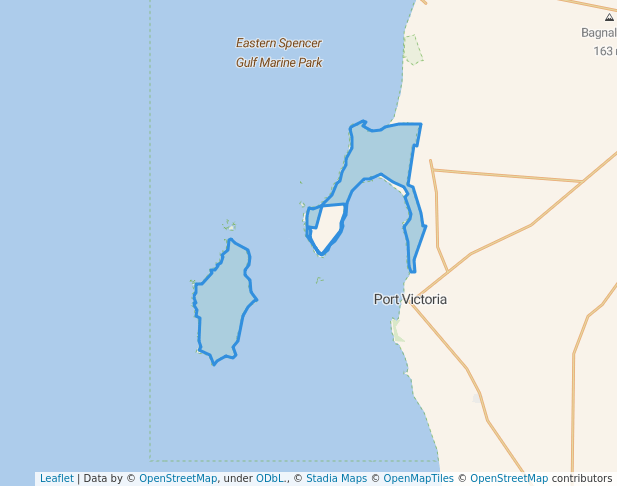 walking in Wardang Island Indigenous Protected Area map in Urania