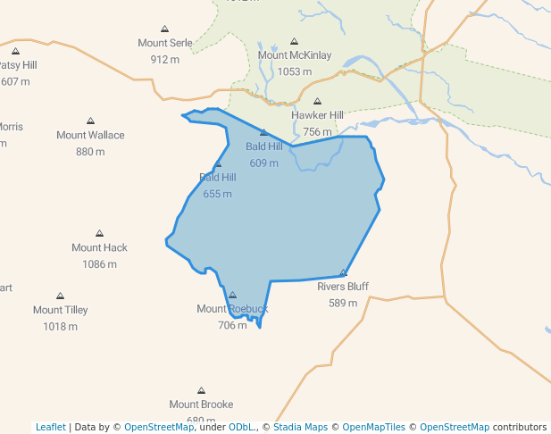 walking in Nantawarrina Indigenous Protected Area map in Gammon Ranges