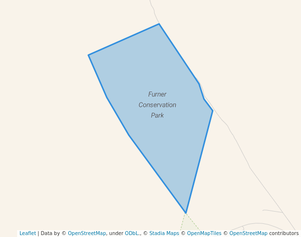 walking in Furner Conservation Park map in Furner