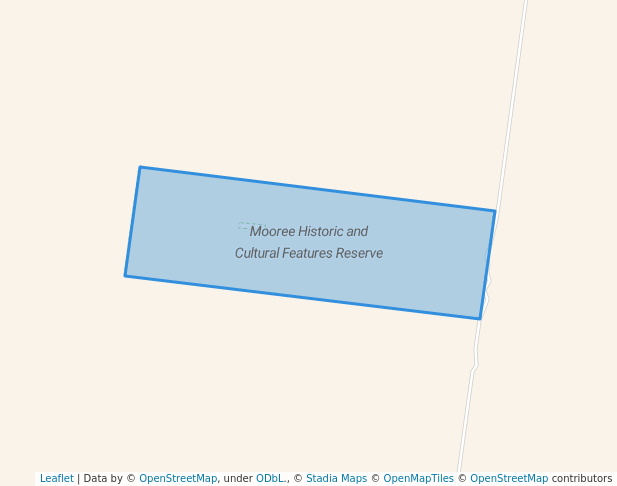walking in Mooree Historic and Cultural Features Reserve map in Lillimur