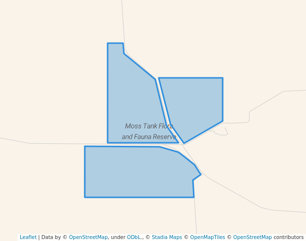 walking in Moss Tank Flora and Fauna Reserve map in Wemen