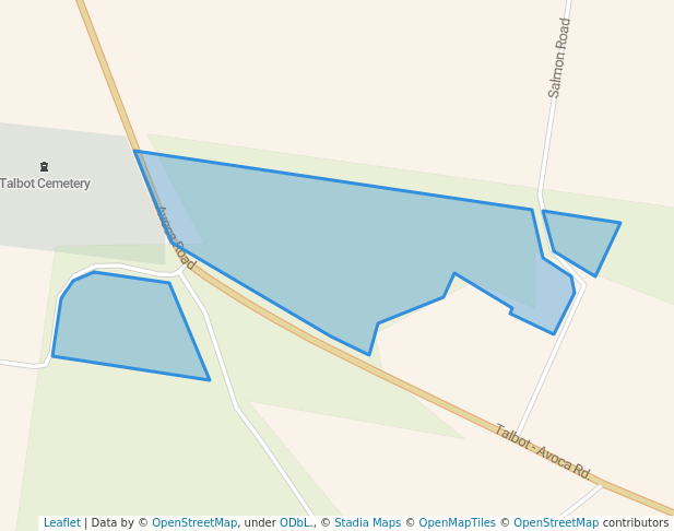 walking in Amherst Bushland Reserve map in Dunach