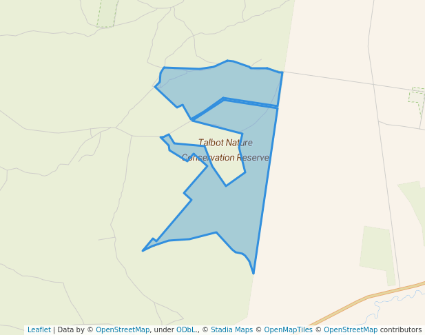 walking in Talbot Nature Conservation Reserve map in Dunach