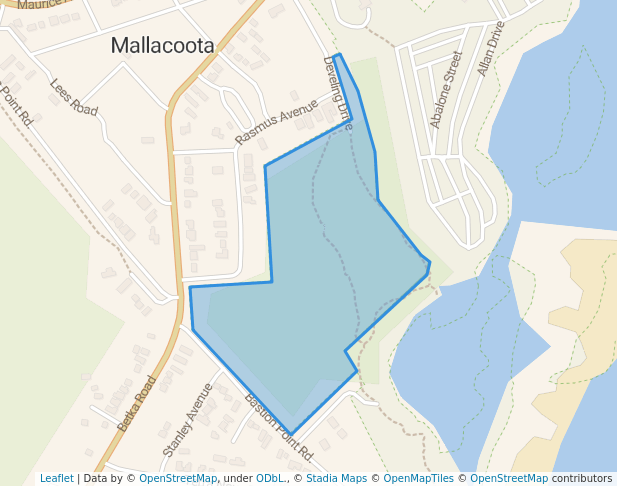 walking in Mortimers Paddock Bushland Reserve map in Mallacoota