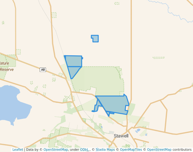 walking in Deep Lead Nature Conservation Reserve (No. 2) map in Lubeck