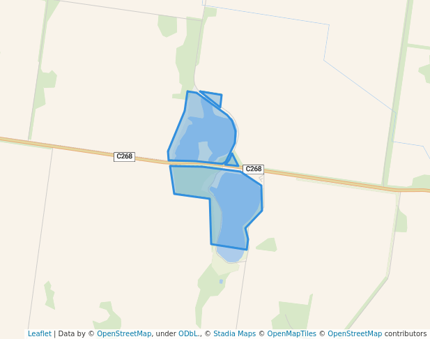 walking in Tcham Lakes Lake Reserve map in Curyo