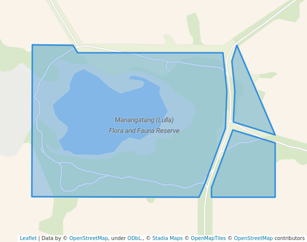 walking in Manangatang (Lulla) Flora and Fauna Reserve map in Bolton