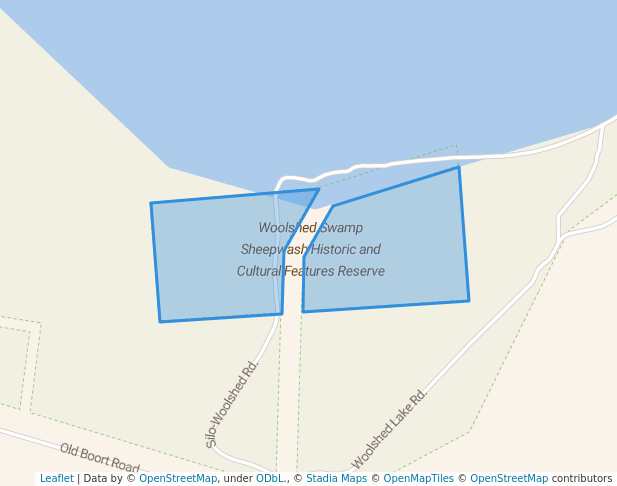 walking in Woolshed Swamp Sheepwash Historic & Cultural Features Res. map in Boort