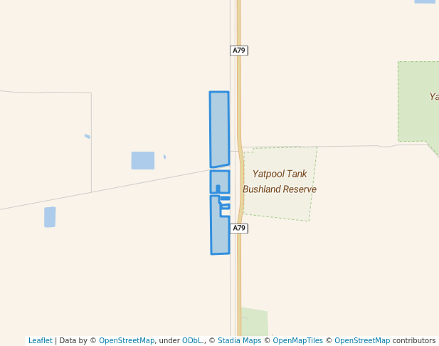 walking in Yatpool Flora Reserve map in Carwarp