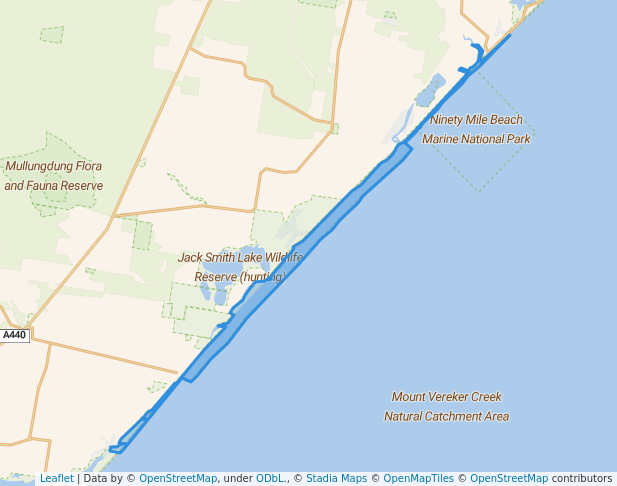 McLoughlins Beach - Seaspray Coastal Reserve