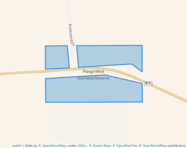 walking in Piangil West Bushland Reserve map in Bolton