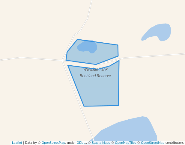 Waitchie Tank Bushland Reserve in Polisbet | Map and Routes
