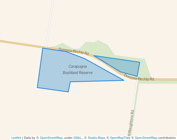 walking in Carapugna Bushland Reserve map in Curyo