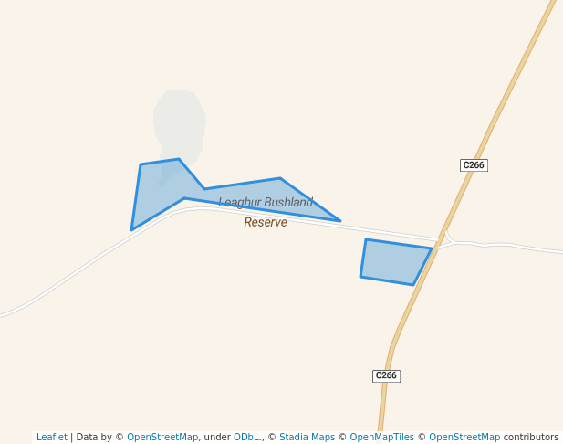 walking in Leaghur Bushland Reserve map in Boort