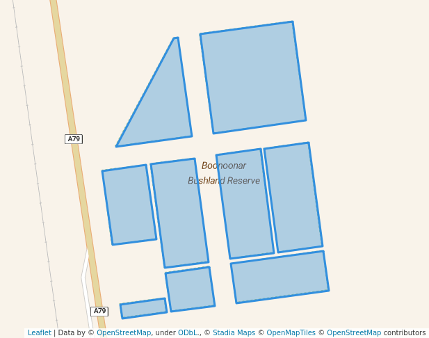 walking in Boonoonar Bushland Reserve map in Carwarp