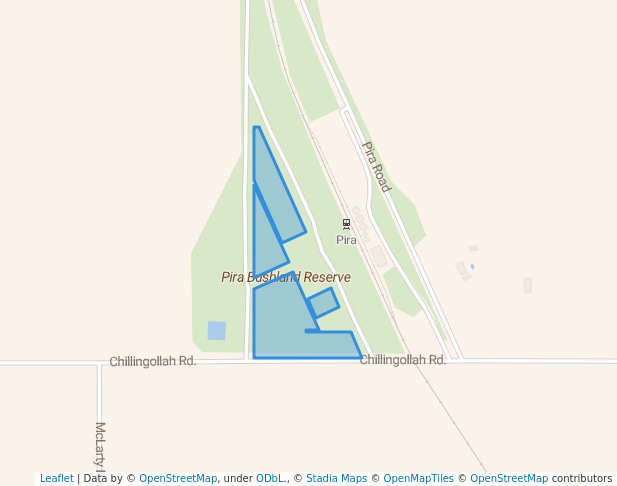 walking in Pira Bushland Reserve map in Pira