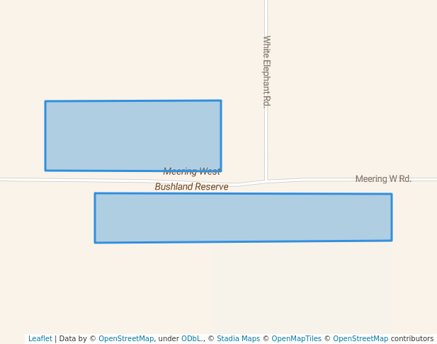walking in Meering West Bushland Reserve map in Appin