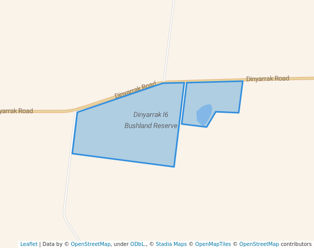 walking in Dinyarrak I6 Bushland Reserve map in Lillimur