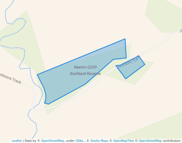 walking in Neerim G209 Bushland Reserve map in Neerim
