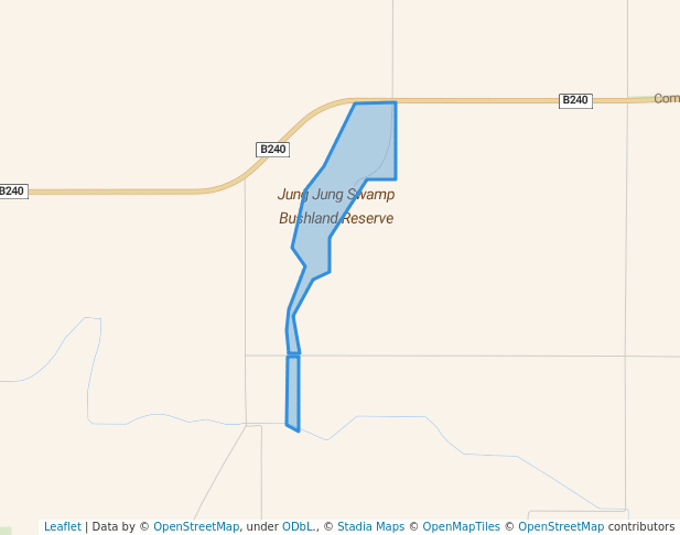 walking in Jung Jung Swamp Bushland Reserve map in Murtoa