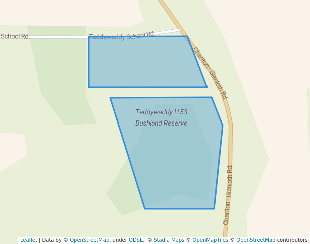 walking in Teddywaddy I153 Bushland Reserve map in Jeruk