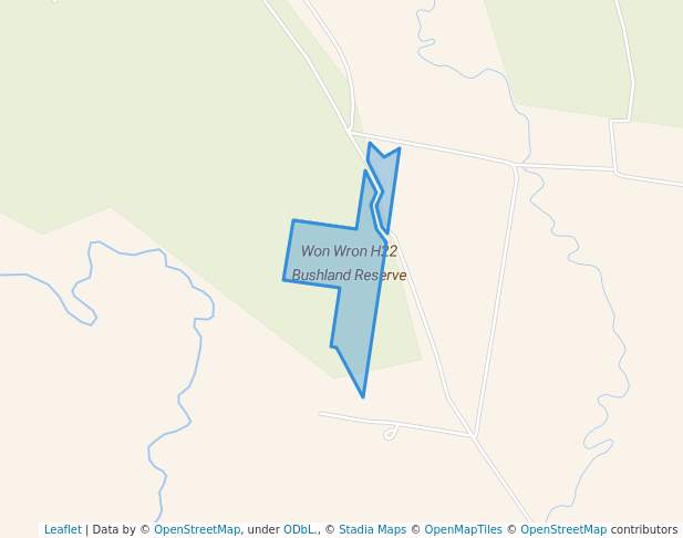 walking in Won Wron H22 Bushland Reserve map in Balook