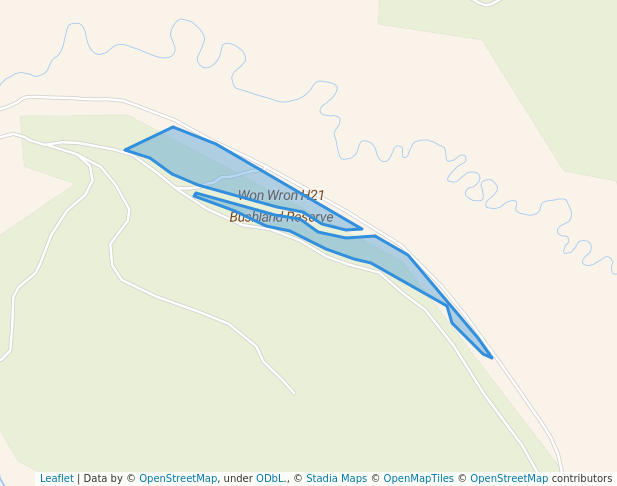 walking in Won Wron H21 Bushland Reserve map in Balook