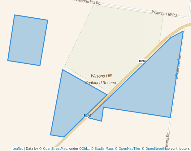 walking in Wilsons Hill Bushland Reserve map in Shelbourne