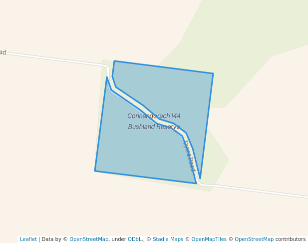 walking in Connangorach I44 Bushland Reserve map in Telangatuk East