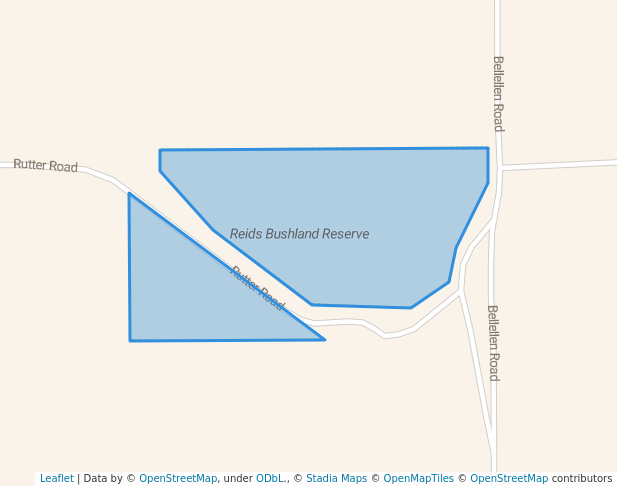 walking in Reids Bushland Reserve map in Pomonal