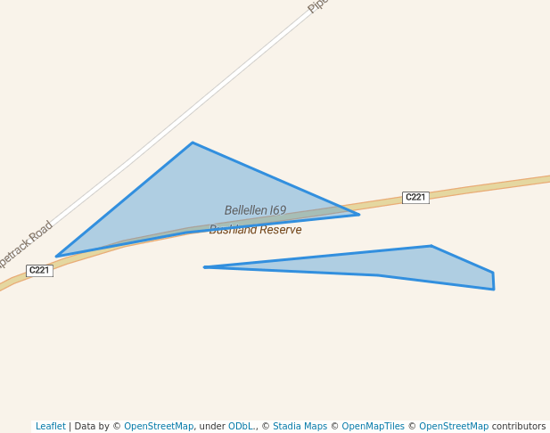 walking in Bellellen I69 Bushland Reserve map in Pomonal