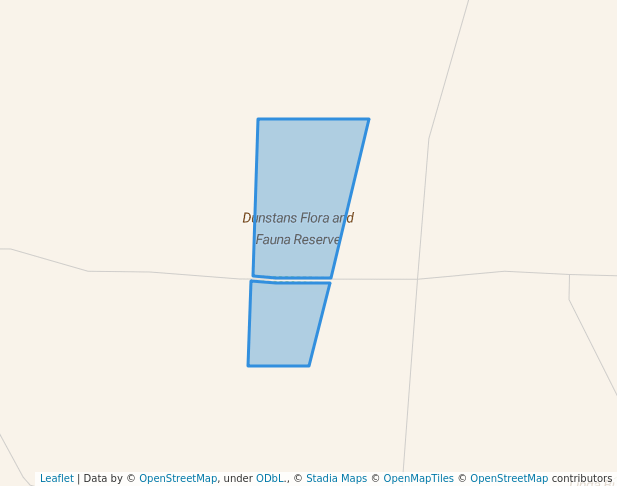 walking in Dunstans Flora and Fauna Reserve map in Underbool