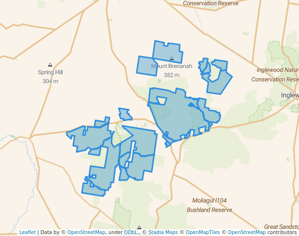 walking in Kooyoora State Park map in Mysia