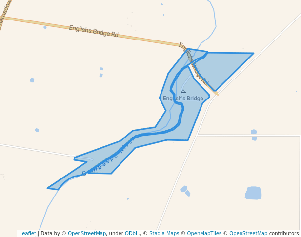 walking in English Bridge Streamside Reserve map in Goornong