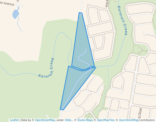 walking in Clarke Road Streamside Reserve map in Deanside