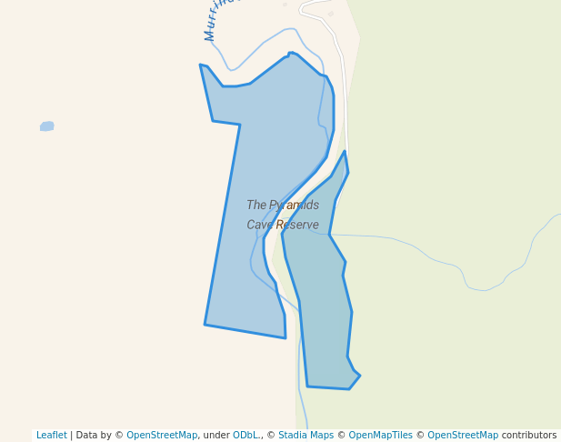 walking in The Pyramids Cave Reserve map in Yalmy